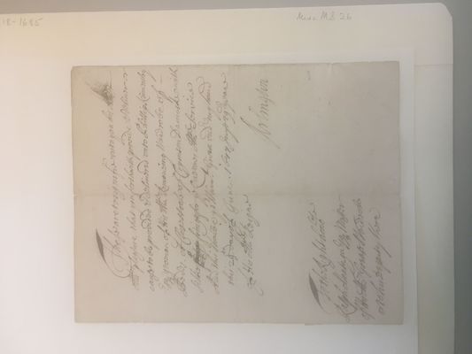 Smith College: Arlington, Henry Bennet, Earl of, 1618-1685. [Document] 1677 Jun. 29 (1677) (MiscMS 26)